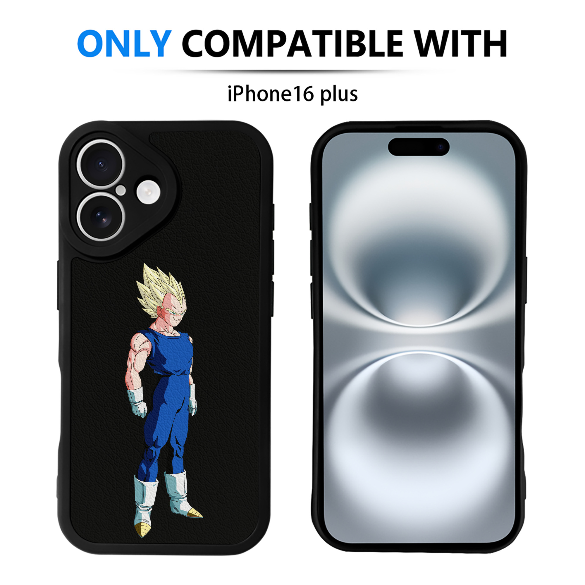 （画像用） ドラゴンボール ベジータ四世（Bejīta Yonsei）DRAGON BALL Vegeta IV 【iPhone 16シリーズ対応】シリコンスマホケース（レザー調） 材質：シリコン